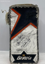 Game Used Signed Sean Burke Hockey Glove Brian's Brand Professional Goaltender