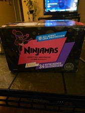 Pampers Ninjamas Disposable Nighttime Underwear Small/Medium 44CT 38-70lbs 