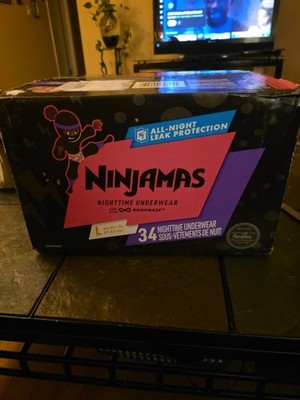 Pampers Ninjamas Disposable Nighttime Underwear Small/Medium 44CT (38-70lbs)