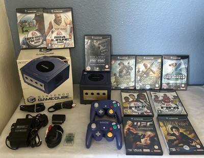 Nintendo GameCube Konsole Boxed Lila Bundle 2 Controller & 10 Spiele + 1019B MC