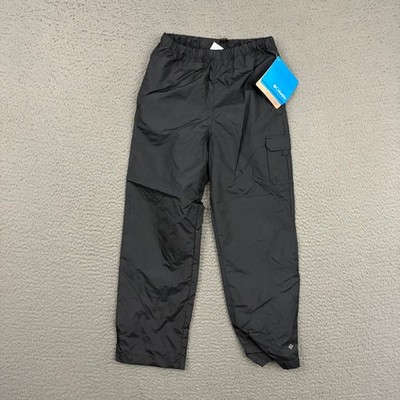 Columbia Journey Creek Pants Boys Youth Small Black Waterproof Nylon Outdoor