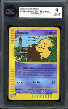 2003 Pokemon Aquapolis #74b Drowzee Reverse Holo KSA 9 Mint (label error) on eBay