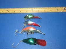 Lot of 4 Luhr Jensen Hot Shot 2 SE 1/2oz 2 35 Rattling Lures Green Pirate