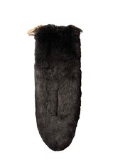 Sciarpa stola pelliccia sintetica nera Zara avvolgente pull-through elegante sera inverno taglia M