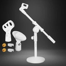 5Core Mic Stand Adjustable Desk Boom Microphone Stands Pedestal Para Microfono