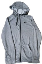    Nike Dri-Fit Gray Jacket Adult Size Small Hoodie Full Zip