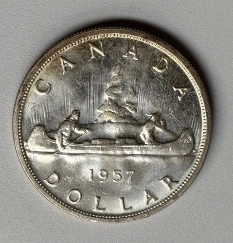 1957 Canada Silver Dollar Uncirculated