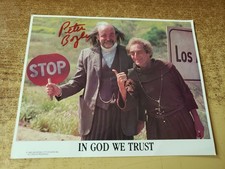 1980s VINTAGE HAND SIGNED VG++ PHOTO PETER BOYLE in god we trust 8" by 10" PHOTO