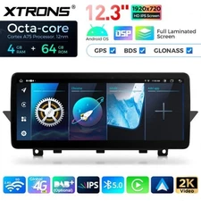 12.3" Android 14 Car Stereo 8Core 4+64GB GPS Sat Nav LTE 4G BMW X1 E84 2009-2015++