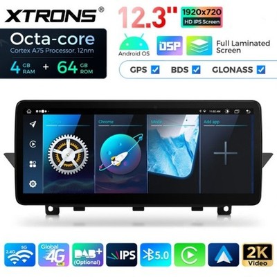 12,3'' Android 14 Autoradio 8Core 4+64GB GPS Navi LTE 4G  BMW X1 E84 2009-2015++
