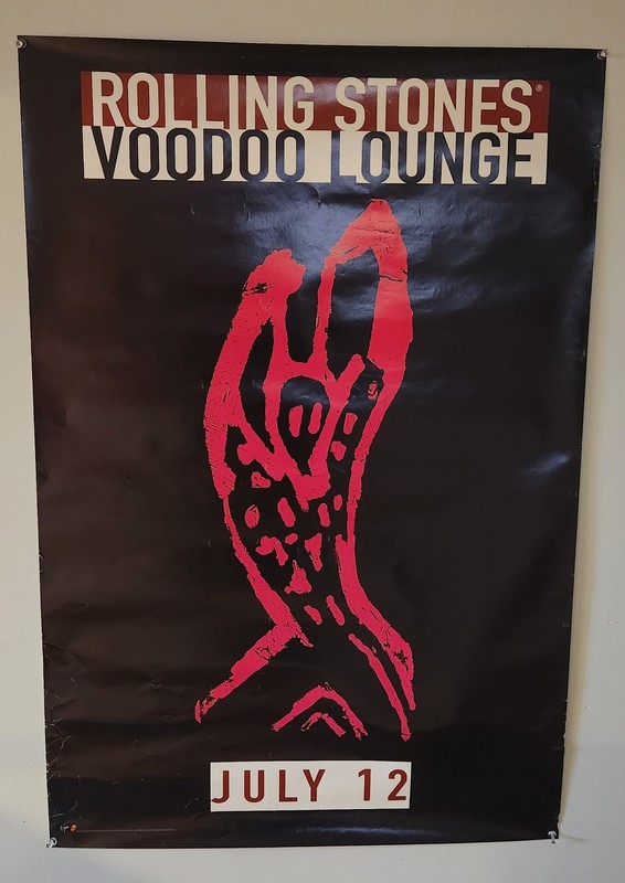 ROLLING STONES Original Promotion Poster - 1994 Album "Voodoo Lounge" 24x36