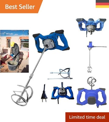 Kraftvoller Betonrührer 2600W - 60cm M14 Rührstab für professionelle Ergebnisse