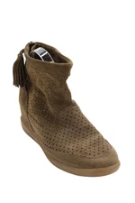 Isabel Marant Womens Textured Tassel Zip Booties Brown Size EUR 39