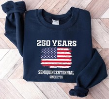 Retro USA Patriotic Sweatshirt American Flag Vintage Style Crewneck