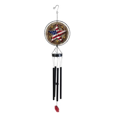 Briarwood Lane American Barnstar Illuminated Wind Chime
