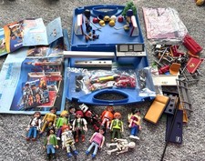 Playmobil Mixed Parts Lot 15 Figures Fire Station 9462 Accessories Case