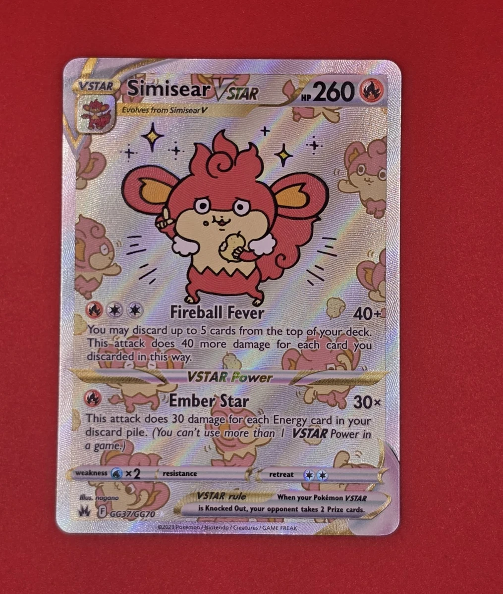 Simisear VSTAR Pokémon TCG Cards for sale | eBay