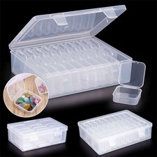15 30 Grids Clear Plastic Organizer Box Craft Storage Container for Bead,Jewelry