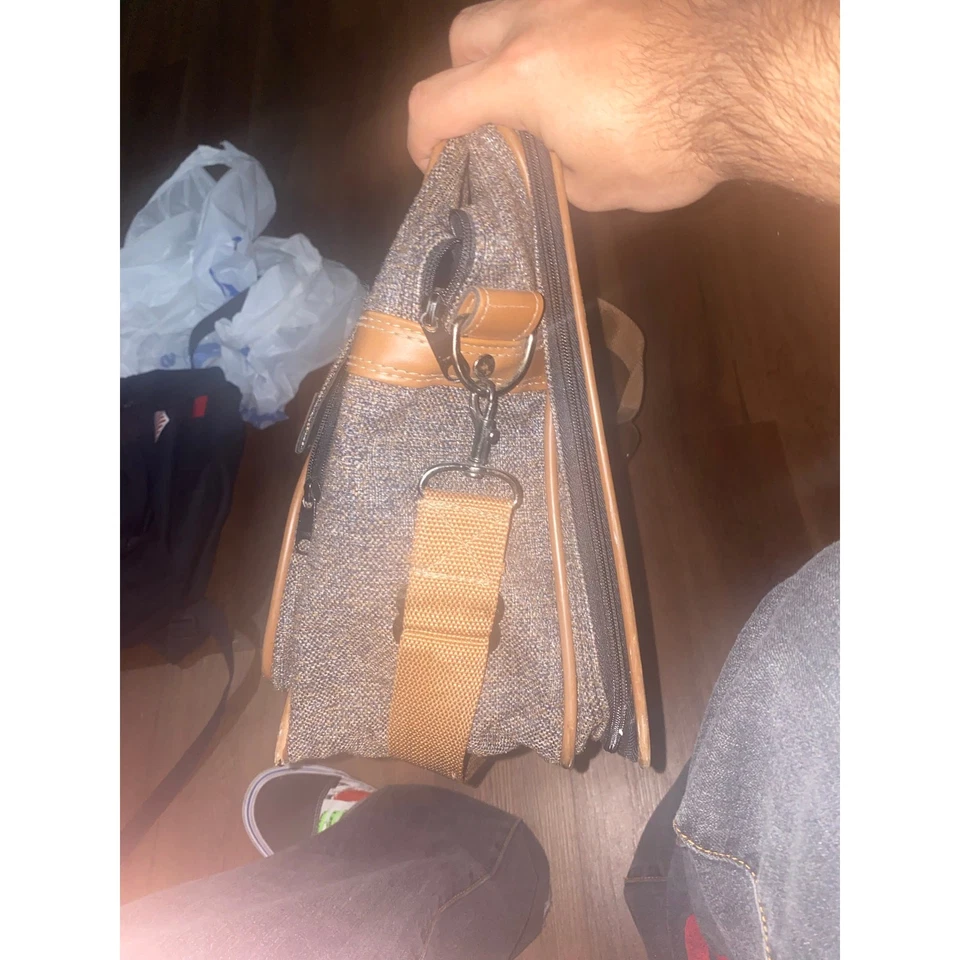 Bolso de Mano Lancaster Vintage Tweed y Cuero Foto 4 de 4