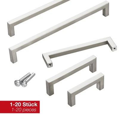 SOTECH Maniglie per mobili quadrate in vero acciaio inox maniglia ad asta maniglie da cucina maniglie per armadi maniglie