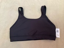 Old Navy Sports Bra Girls Large 10-12 Powesoft Black Nwt