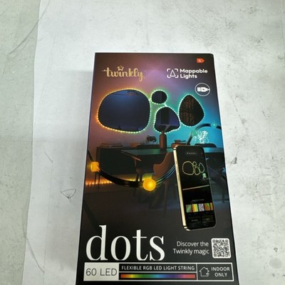 RGB Gaming LED Dots 10ft, Alexa/Google, 16M+ Colors, USB, App Map, Transparent