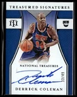 2021 National Treasures #TS-DCM Derrick Coleman Autograph /49 KE