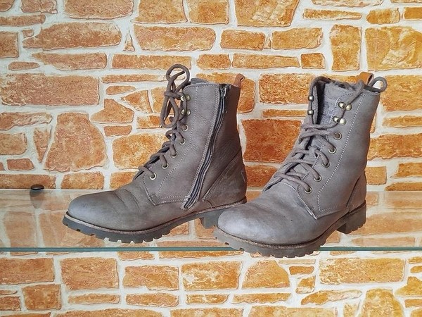 Women Panama Jack Boots Beige Nubuck 39