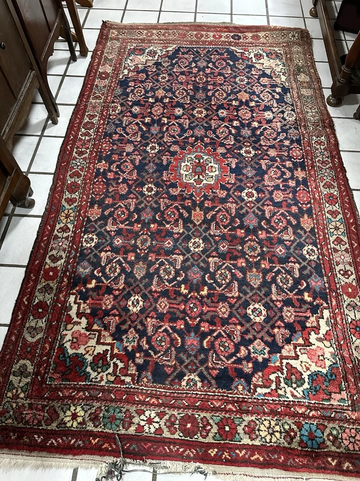 Orient Teppich orientalisch Handgeknüpft  Vintage Perser Läufer Brücke 210x120 - Bild 4 von 4