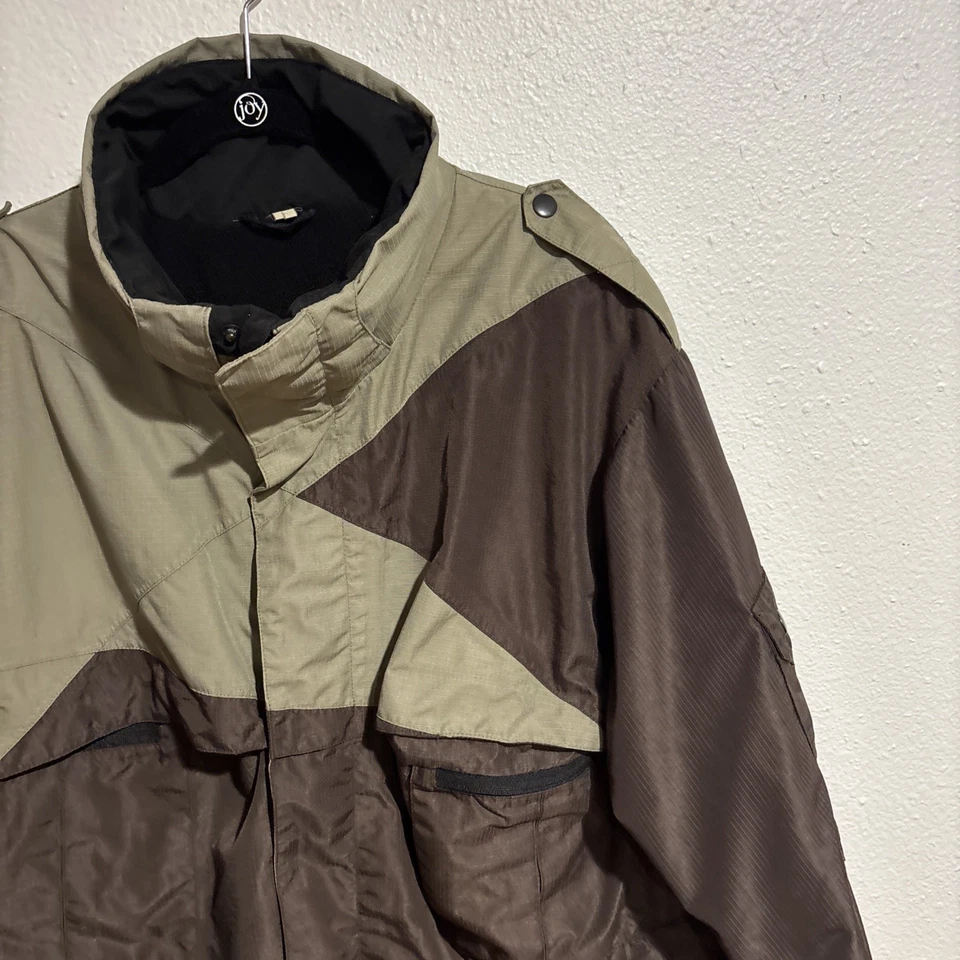 Bonfire Snowboarding Co Y2K Fleece Lined Ski Jacket Women’s XL / XXL Brown Tan - Image 3 of 4