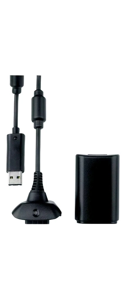 Xbox 360 Rechargeable Battery Pack Play & Charge Kit Battery black 4800mAh - Image 2 of 3