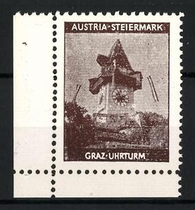 Reklamemarke Austria-Steiermark, Graz - Uhrturm 