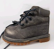 Timberland Toddler Boys Size 5 Navy Blue Nubuck Leather Insulated Ankle Boot