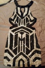 bebe Sequin Cocktail Dress