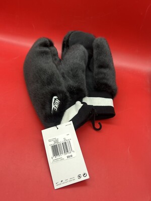 Nike Women's Winter Warm Mittens Gloves (Black) Size M/L NWT Retail $35