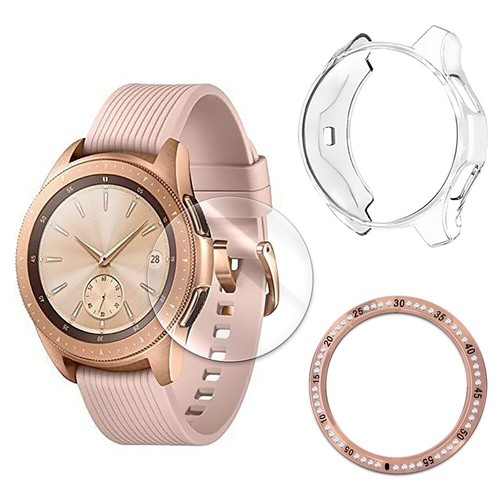 Easy to Install Screen Protector +Case +Ring f Samsung Gear S3 Classic SM-R775T - 第 1/1 張圖片