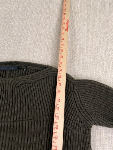 L.A.M.B. Brand Cable Knit Sweater Womens Small Green Wool Blend Gwen Stefani Y2K - Picture 9 of 12