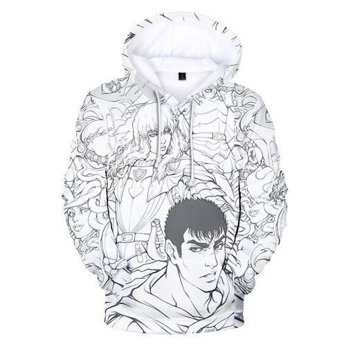 Berserk Guts 3D Hoodies Cosplay Berserker Adult Kids Sweatshirts Jackets Coats - Picture 11 of 29