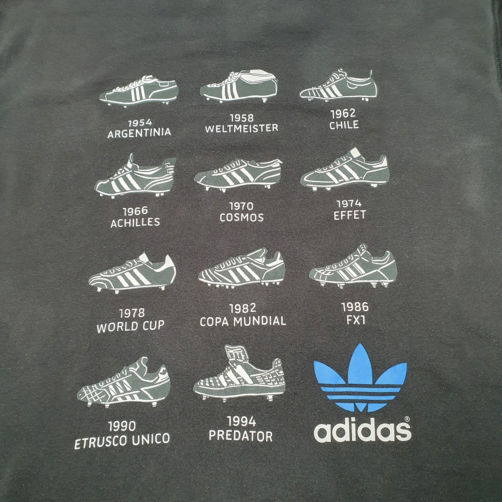 ADIDAS Hoodie Football Classic Boots History Casuals Jumper Sweatshirt Mens M image 4