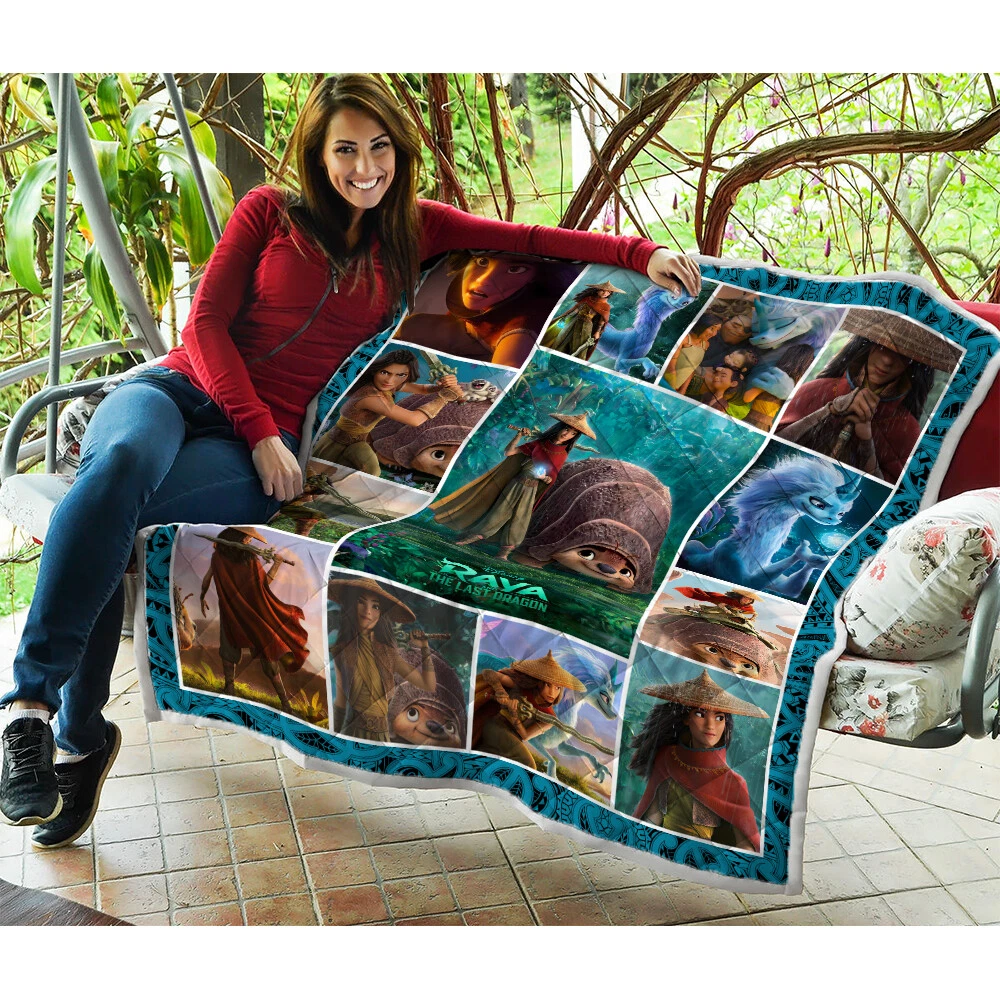 Raya Quilt, Raya and the Last Dragon Quilt Blanket  Soft Comfy Warm
