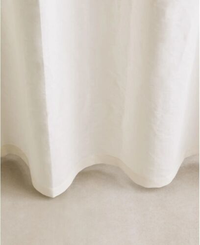 TENDA DOCCIA LINO EUROPEO COTOGNA NUOVA SENZA ETICHETTE AVORIO 72 X 72 BAGNO 100% FLAX - Foto 4 di 10