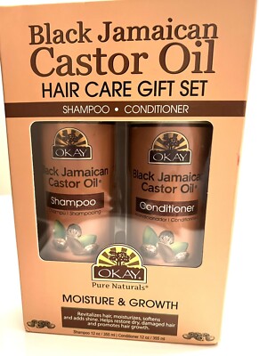 Pure Naturals Black Jamaican Castor Oil Hair Care Gift Set Moisture & Growth