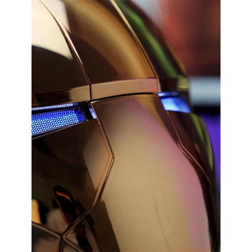New Iron Man Gold MK5 Helmet Electronic Voice Activated Open&Close Mask Autoking - Picture 20 of 21