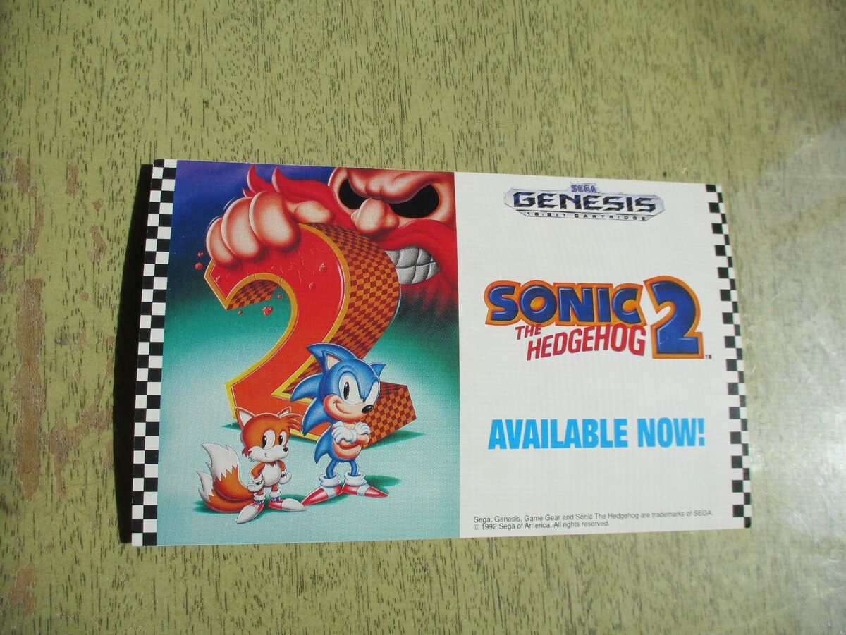 Sonic the Hedgehog 2 • Sega Genesis – Mikes Game Shop