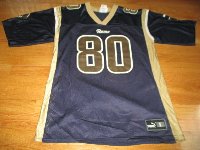 Puma ISAAC BRUCE No. 80 ST LOUIS RAMS (Size LG) Jersey | eBay