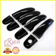 FOR CHEVROLET EQUINOX+MALIBU+TRAVERSE+HHR 8pcs Glossy Black Door Handle Covers
