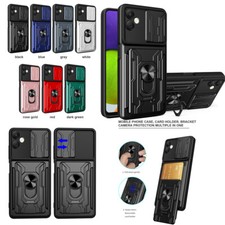 Card Ring Stand Slide Camera Shockproof Case For Samsung Galaxy A57 A56 A55 A51