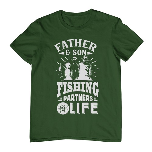 Father and Son Fishing Adventure t-shirt - Funny and Heartwarming! 100% Cotton, - Picture 8 of 90