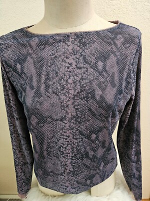SIZE L THE LIMITED Purple Long Sleeve Blouse INVPV1759