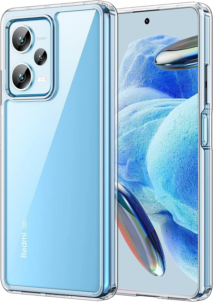 GÉNÉRIQUE Pour XiaoMi RedMi note 12 Pro 5G Coque arrière ultra gel silicone TRANSPARENT